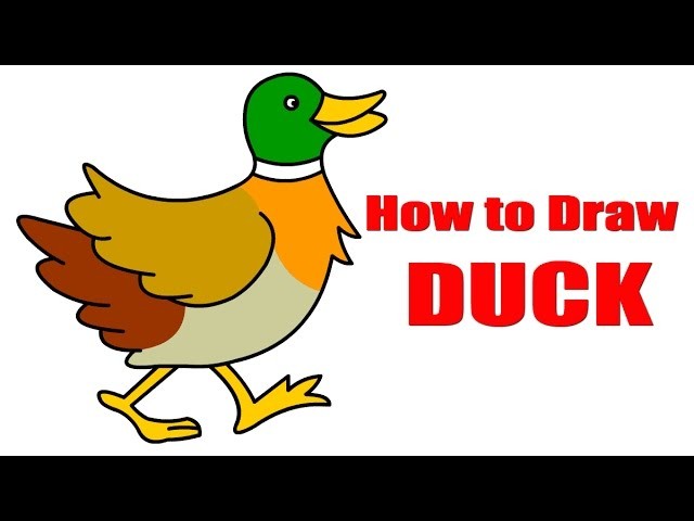 Diy How To Draw Duck Creative Art Work Easy Drawing Steps