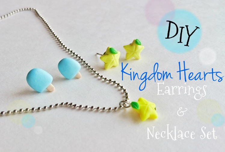 DIY: Kingdom Hearts Earrings and Necklace set
