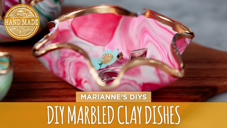 DIY Marbled Clay Dishes - HGTV Handmade