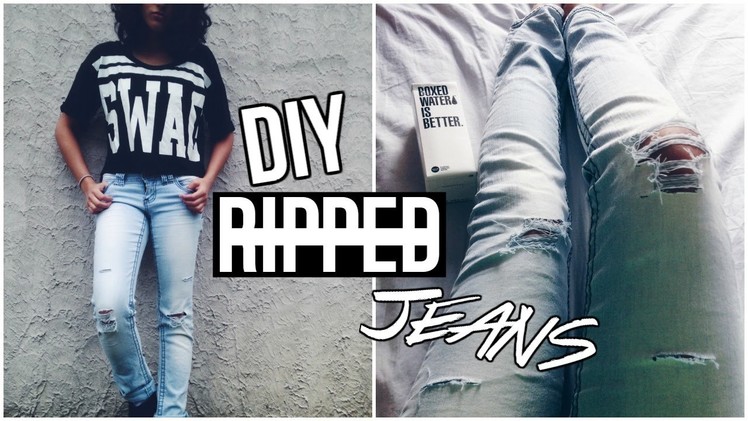 DIY Ripped Jeans + How to Style