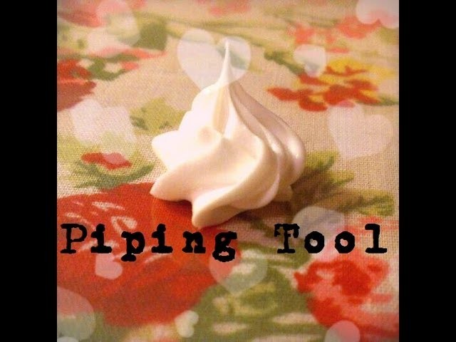DIY: Star Tipped Piping Tool for Silicone. Deco