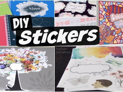 DIY STICKERS! Decorate your Laptop, Planner, Notebooks, & More.