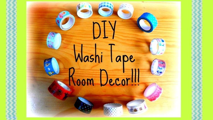 DIY Washi Tape Room Decor!!! #1