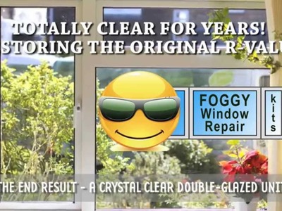 DIY Window Seal Repair Kit, Fix Broken Foggy Glass Windows in the United States and Canada