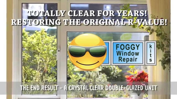 DIY Window Seal Repair Kit, Fix Broken Foggy Glass Windows in the United States and Canada
