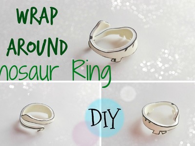 DIY Wrap Around Dinosaur Ring using Shrinky Dink