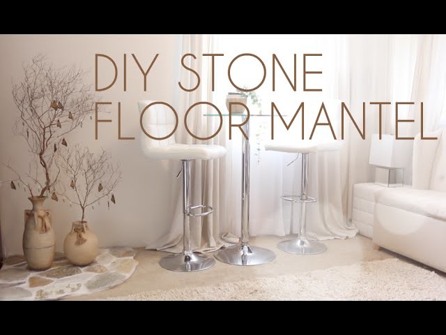 DIY Zen Decor: Stone Floor Mantel
