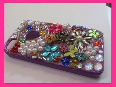 Fab DIY Cell Phone Case Glitter, Jewels, Pearls and Charms How To