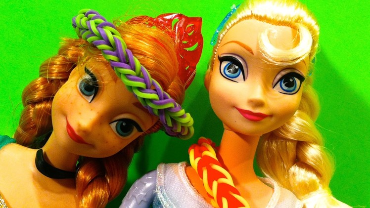 Frozen Elsa How to make Rainbow Loom Triple Single Movie, Cookie Monster Googoo Gaga Show
