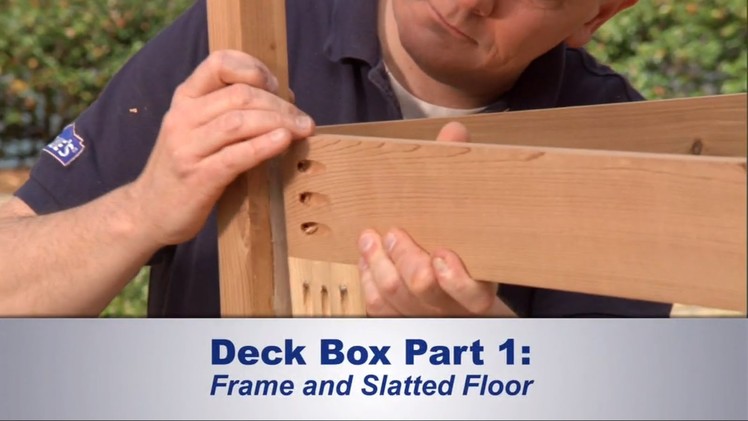 How to Build a Deck Storage Box Part 1: Deck Box Frame Assembly
