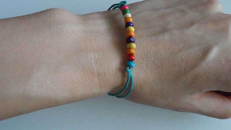 How To Make A Bright Bracelet With Wooden Beads - DIY Crafts Tutorial - Guidecentral