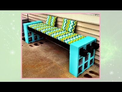 How to Make a Cinderblock Bench - DIY Projects
