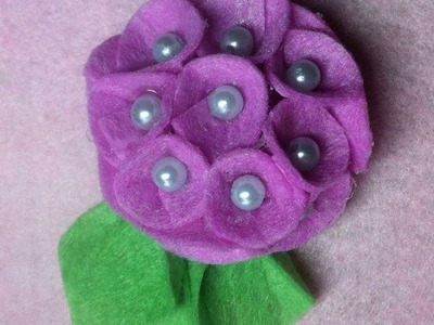 How To Make A Felt Flower With Beads - DIY Crafts Tutorial - Guidecentral