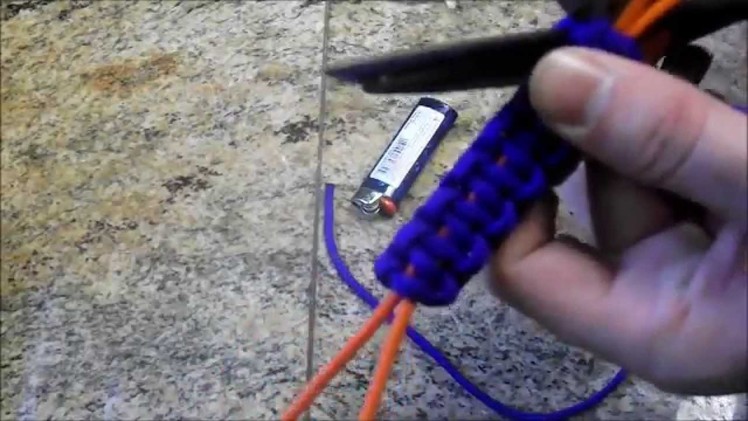 How to make a paracord knife lanyard w. wrist loop