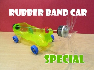 How to Make a Rubber Band Powered Car(Help of Propeller) - Easy Tutorials