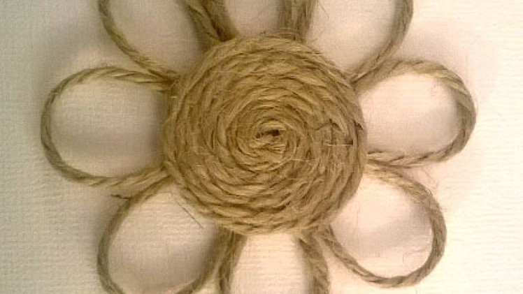 How To Make a Simple Decorative Twine Flower - DIY Crafts Tutorial - Guidecentral