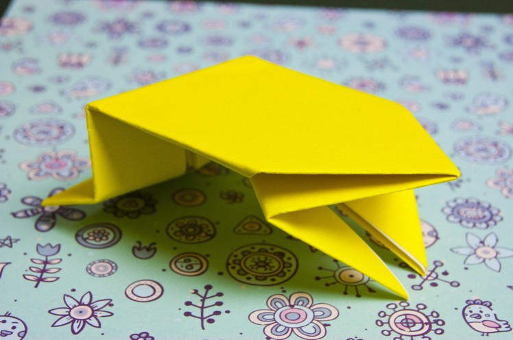 How to make paper frog origami