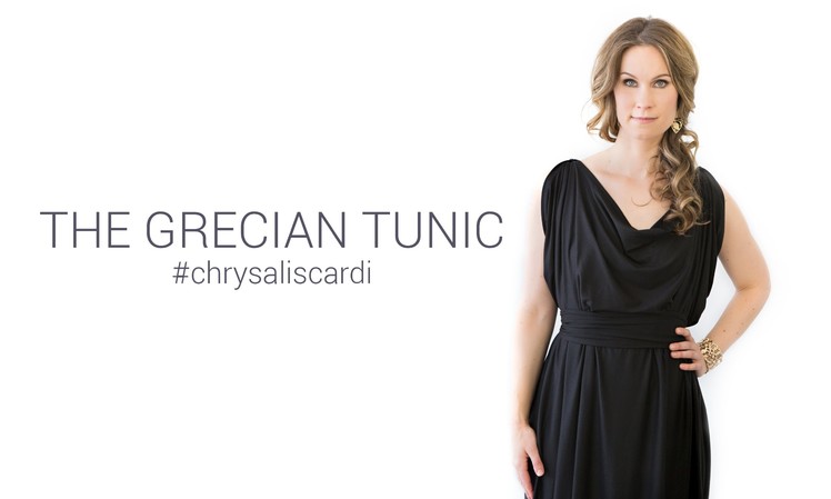 How to Style the Grecian Tunic with your Chrysalis Cardi