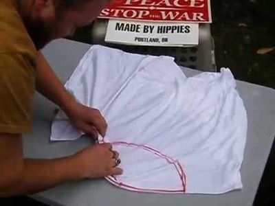 How To Tie a Peace Sign Tie Dye Pattern