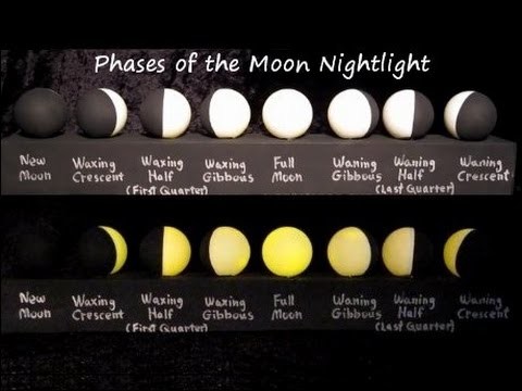 Learning The Moon Phases | DIY Night Light | Science Project For Kids | Lunar Phases Model