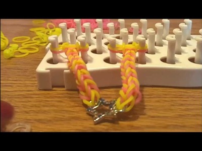 Make a Rainbow Loom Fishtail Bracelet with Charm