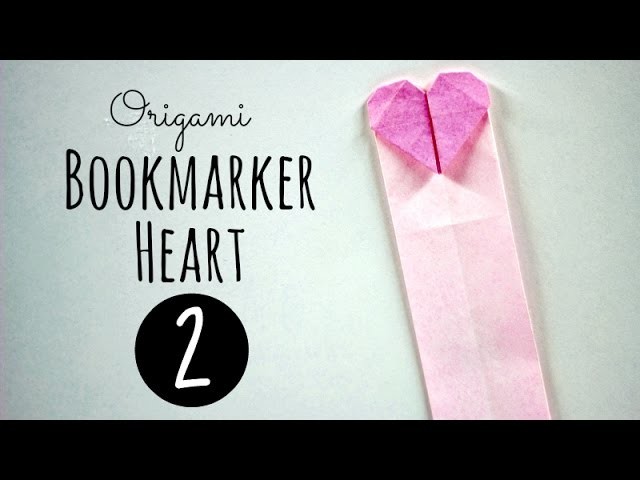 Origami bookmarker (heart 2)
