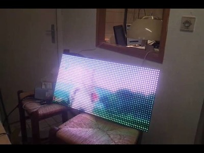 Playing a movie on rgb led matrix panel screen