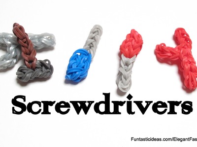 Rainbow Loom Screwdriver charms - How to- Father's Day Gift Ideas: Tools Set