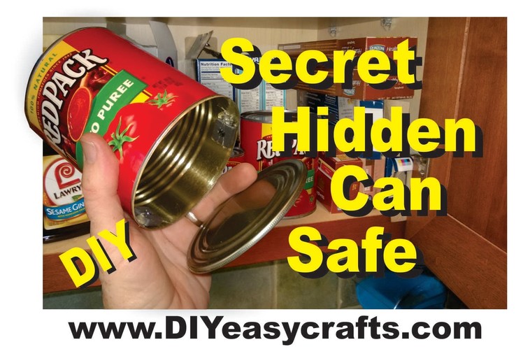 Secret Hidden Can Safe How to Make Easy DIY