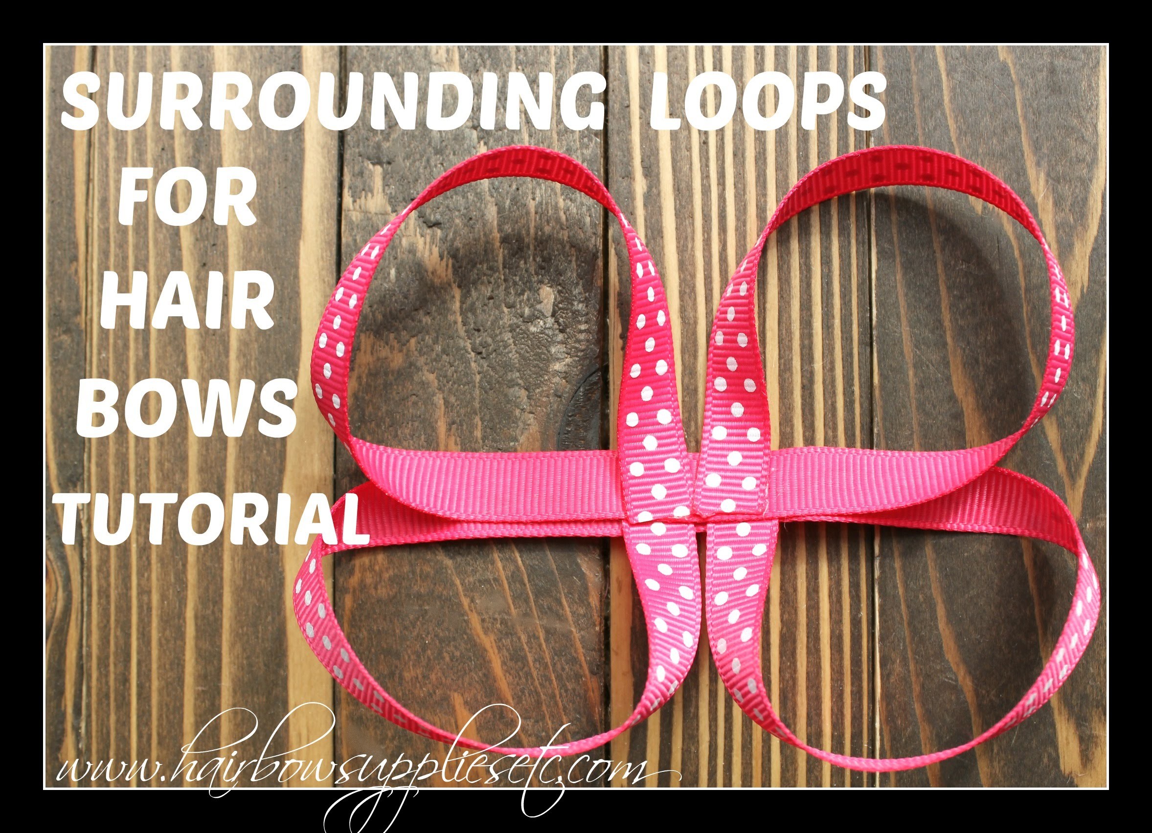This loopy bow is used when making a stacked hair bow. 