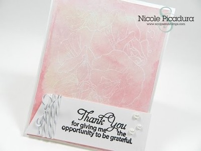 Sweet Pea Thank You Card - Start-To-Finish #21