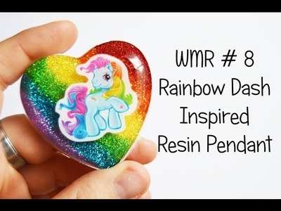 WMR #8 | Rainbow Dash Inspired Resin Pendant