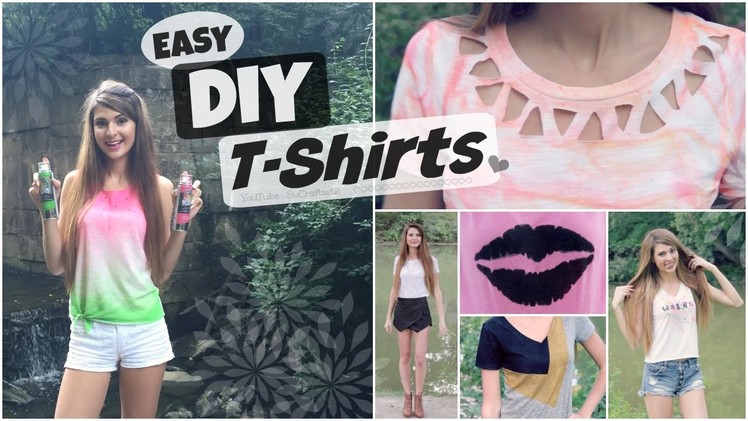 6 Easy T-Shirt DIYs - Decorate, Transform, & Reconstruct T-Shirts