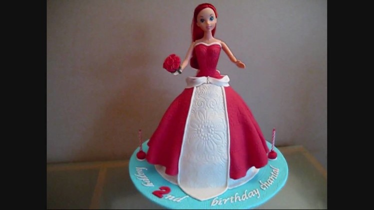 Ariel Disney Princess Doll Cake