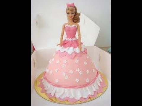 Barbie Doll Cake How to decorate a Barbie Doll.Princess Cake with icing