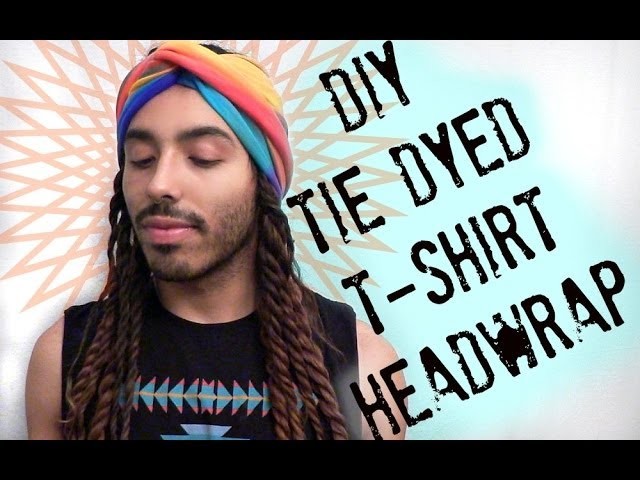 Coachella-Inspired Tie Dye T-shirt Headwrap
