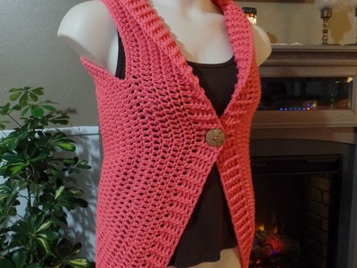 #Crochet Easy Womens Circular Vest Shirt #TUTORIAL