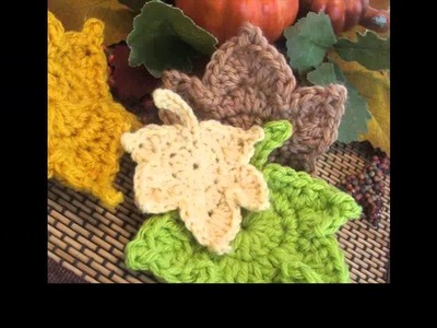 Crochet leaf tutorial