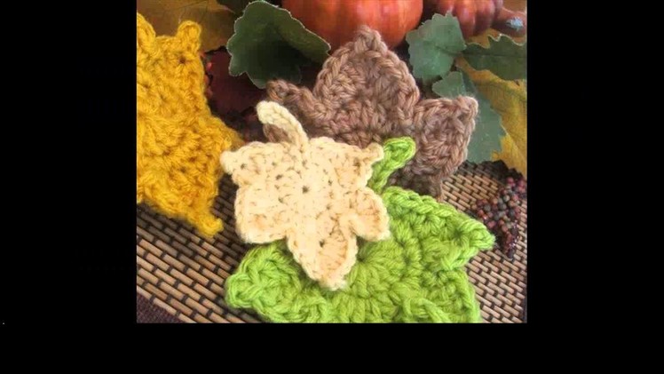 Crochet leaf tutorial