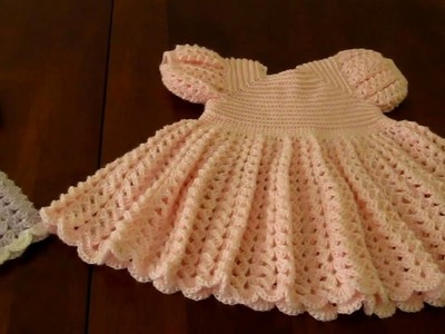 Crochet Ruffled Baby Dress