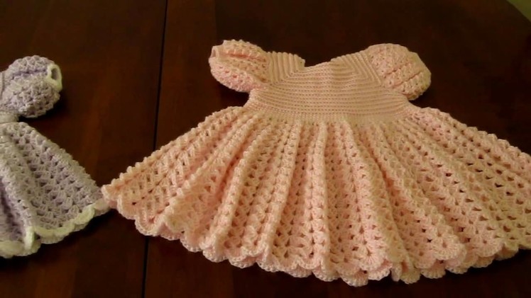 Crochet Ruffled Baby Dress