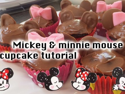 Cute Cooking #2 [Mickey and Minnie mouse cupcakes]