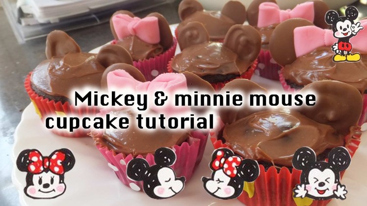 Cute Cooking #2 [Mickey and Minnie mouse cupcakes]
