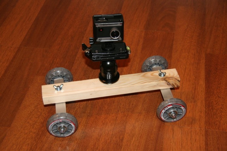 DIY Camera Dolly for Actionpro X7, GoPro or any other action or video camera.