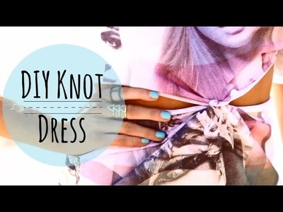 DIY Cut Out Knot Dress