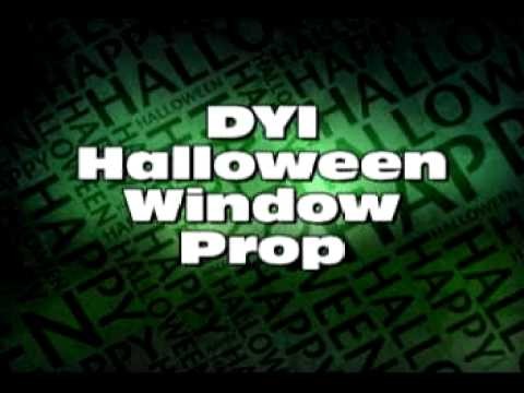 DIY Halloween Window Prop