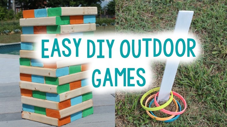DIY OUTDOOR GAMES FOR SUMMER | EASY CRAFT IDEA