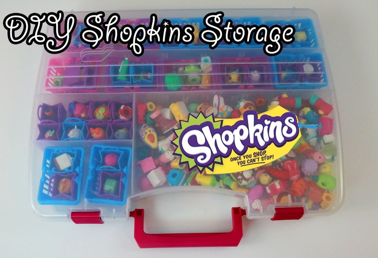 DIY Shopkins Storage container (also great for lalaloopsy tinies)
