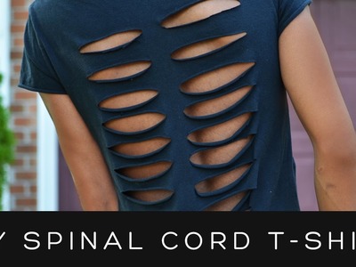 DIY SPINAL CORD CUT-OUT SHIRT | victoralexanderco
