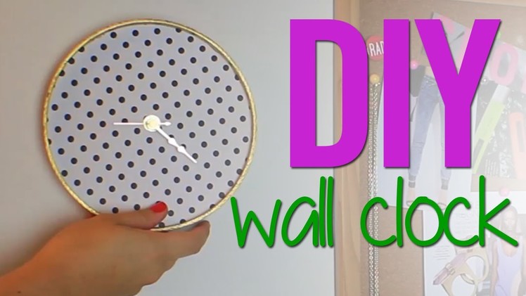 DIY Wall Clock For Your Dorm!